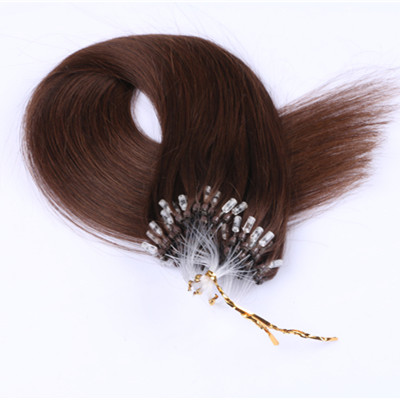 Micro loop ring hair extension Grade 9a virgin hair extension Strong and Soft 100% Indian Human 1g Micro Loop Ring Hair Extension HN231